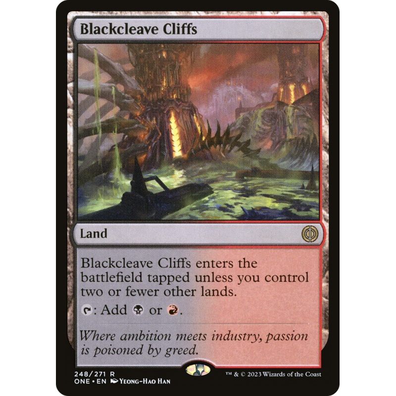 Blackcleave Cliffs [Phyrexia: All Will Be One]