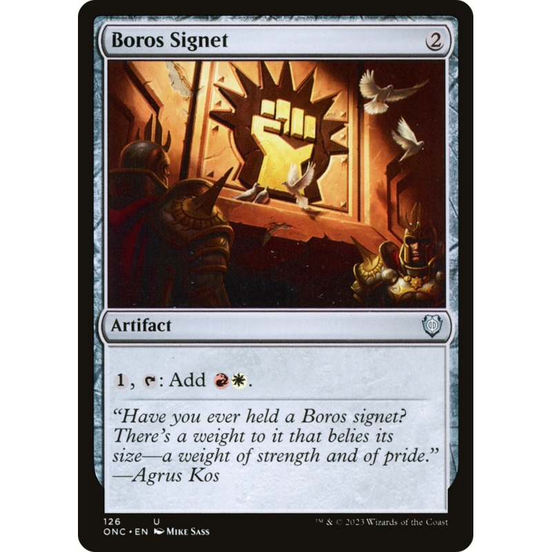 Boros Signet [Phyrexia: All Will Be One Commander]