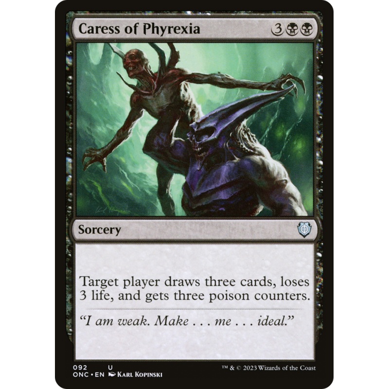 Caress of Phyrexia [Phyrexia: All Will Be One Commander]