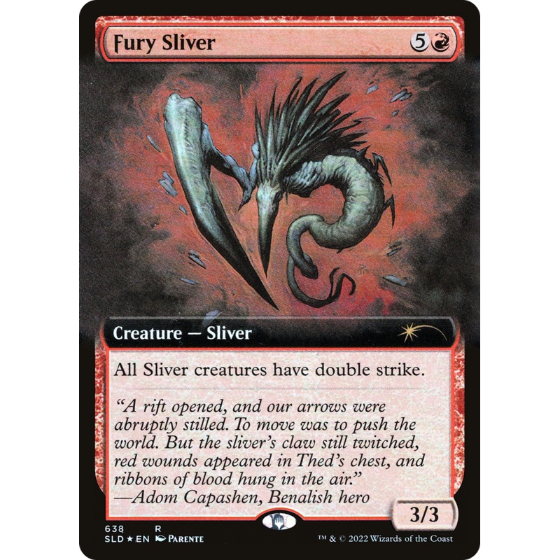 Fury Sliver (Extended Art) [Secret Lair Drop Promos]