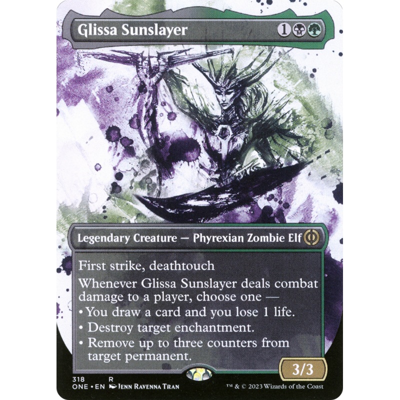 Glissa Sunslayer (Borderless Ichor) [Phyrexia: All Will Be One]