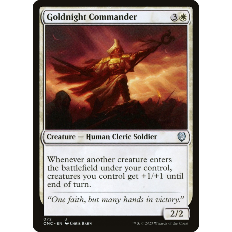Goldnight Commander [Phyrexia: All Will Be One Commander]
