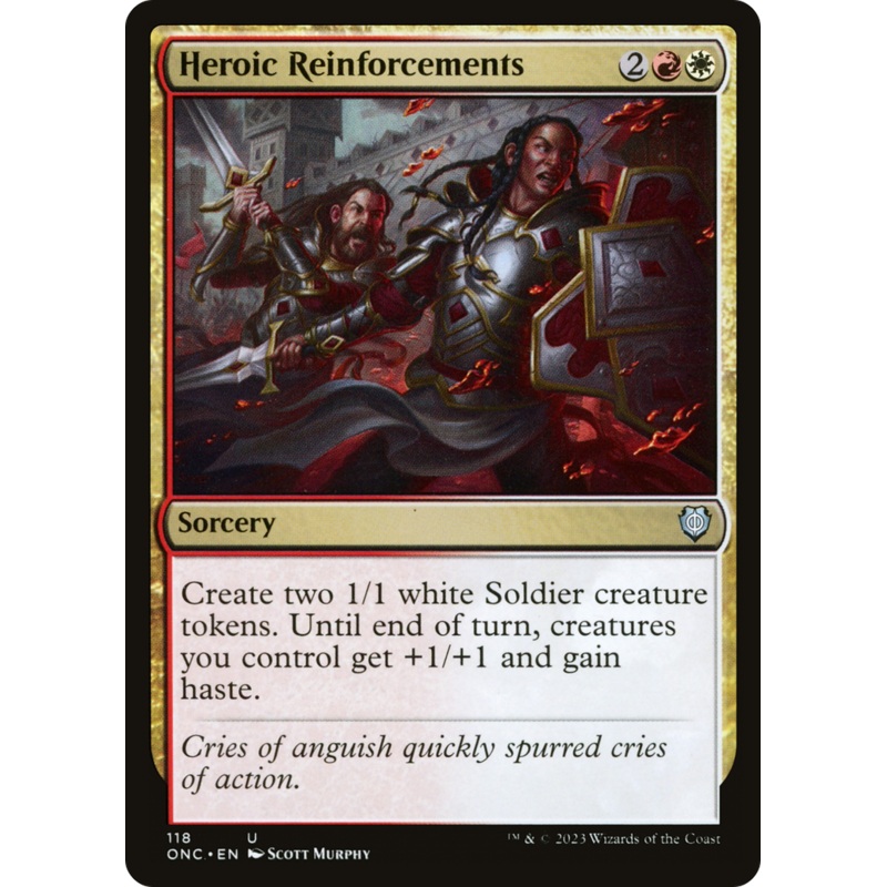 Heroic Reinforcements [Phyrexia: All Will Be One Commander]