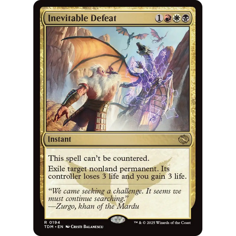 Inevitable Defeat [Tarkir: Dragonstorm]