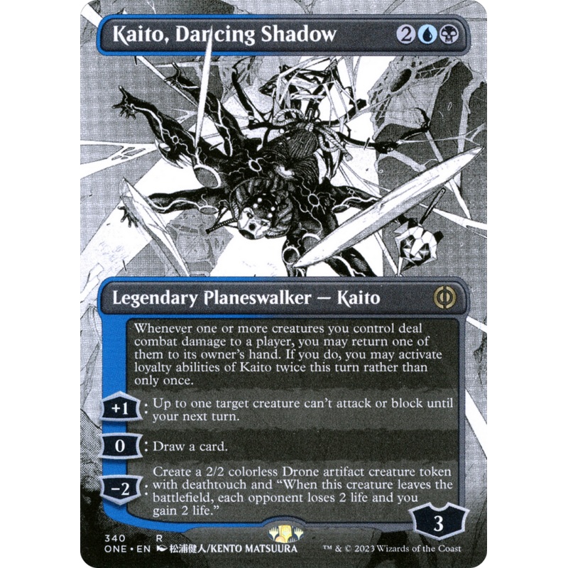 Kaito, Dancing Shadow (Borderless Manga) [Phyrexia: All Will Be One]