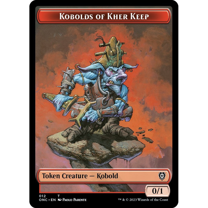 Kobolds of Kher Keep // Dragon Double-Sided Token [Phyrexia: All Will Be One Commander Tokens]