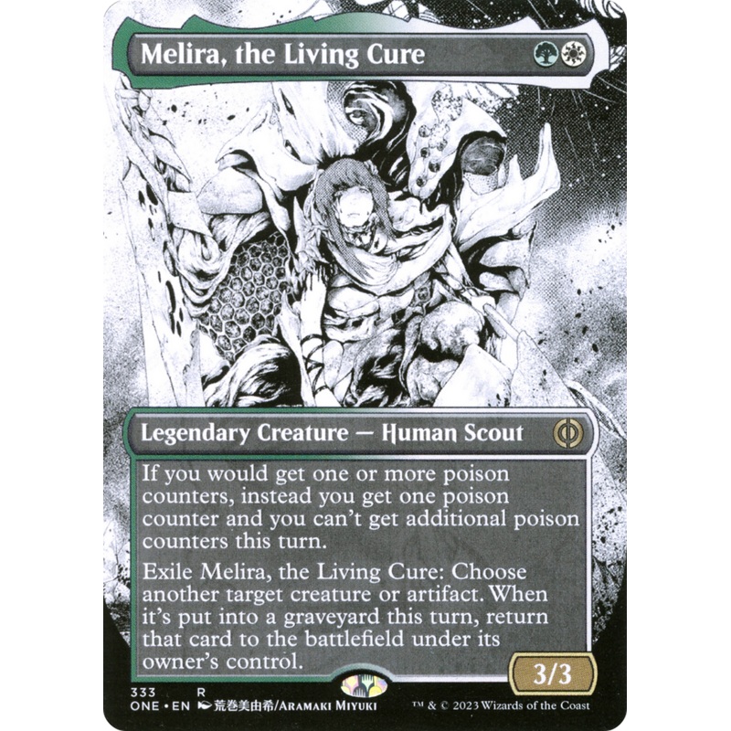 Melira, the Living Cure (Borderless Manga) [Phyrexia: All Will Be One]