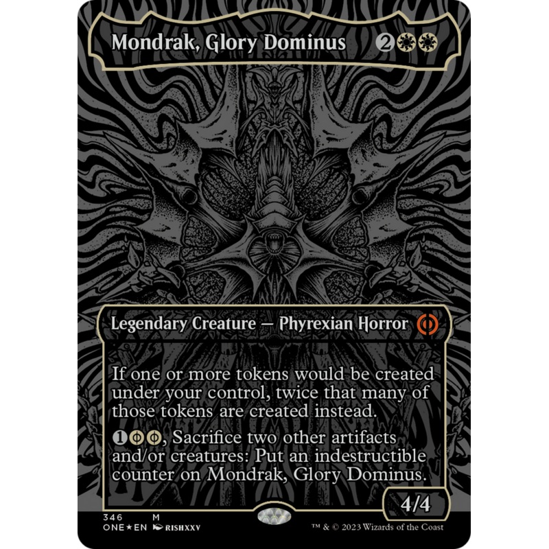Mondrak, Glory Dominus (Oil Slick Raised Foil) [Phyrexia: All Will Be One]
