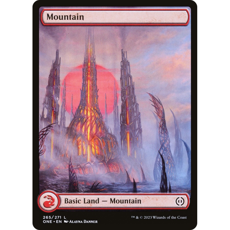 Mountain (265) (Full-Art) [Phyrexia: All Will Be One]
