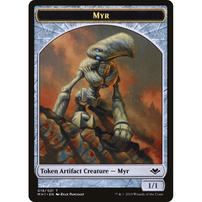 Myr // Thopter Double-Sided Token [Phyrexia: All Will Be One Commander Tokens]