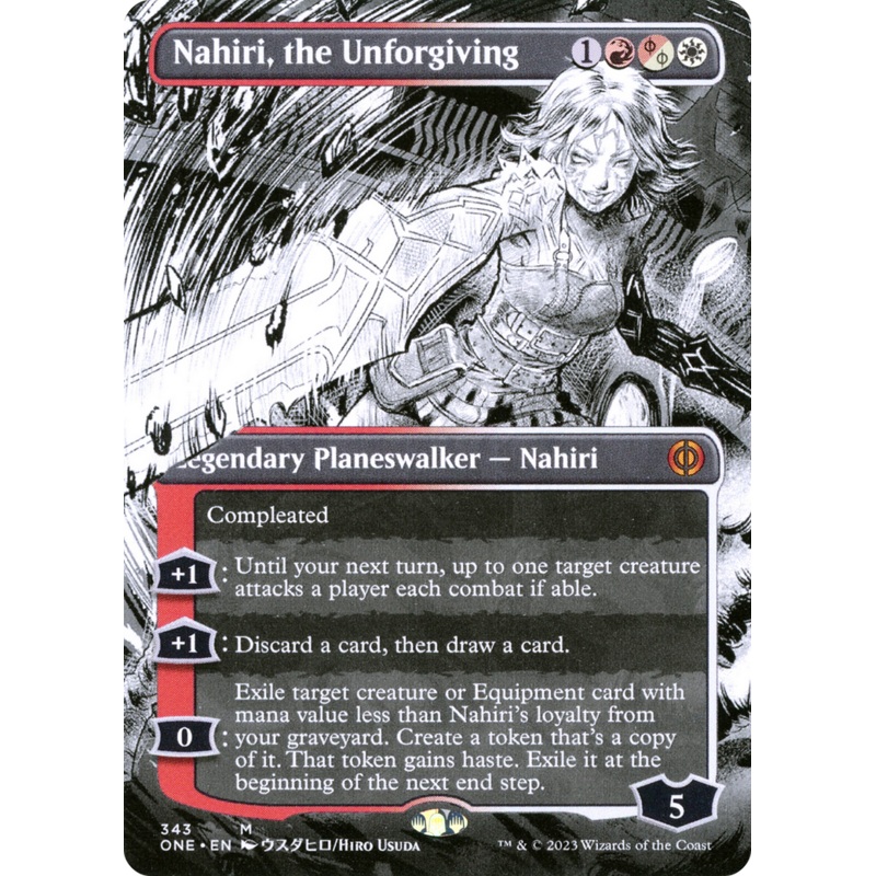 Nahiri, the Unforgiving (Borderless Manga) [Phyrexia: All Will Be One]