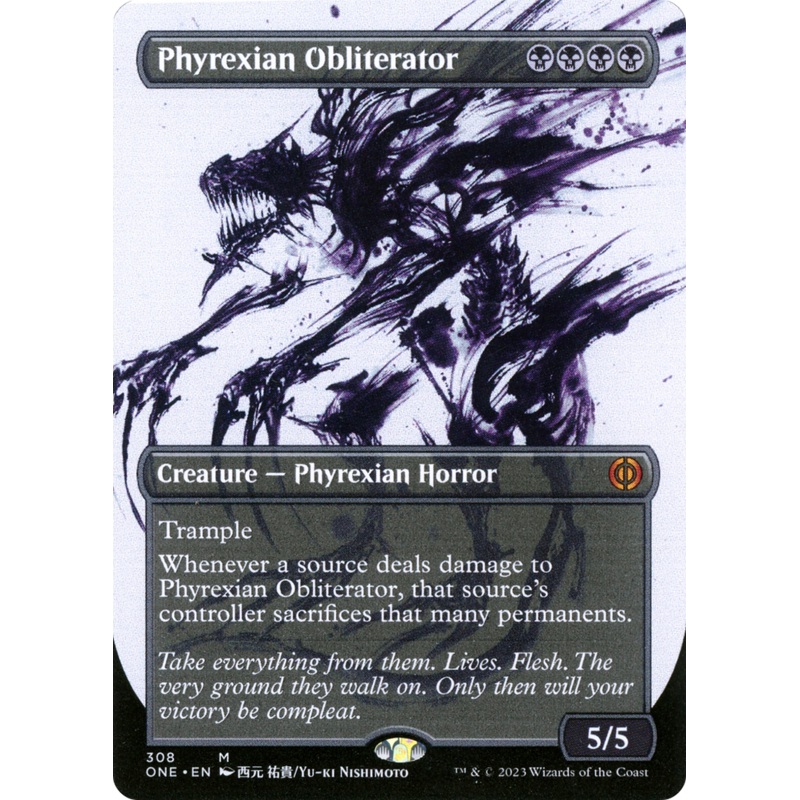 Phyrexian Obliterator (Borderless Ichor) [Phyrexia: All Will Be One]