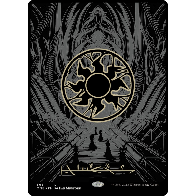 Plains (365) (Oil Slick Raised Foil) [Phyrexia: All Will Be One]