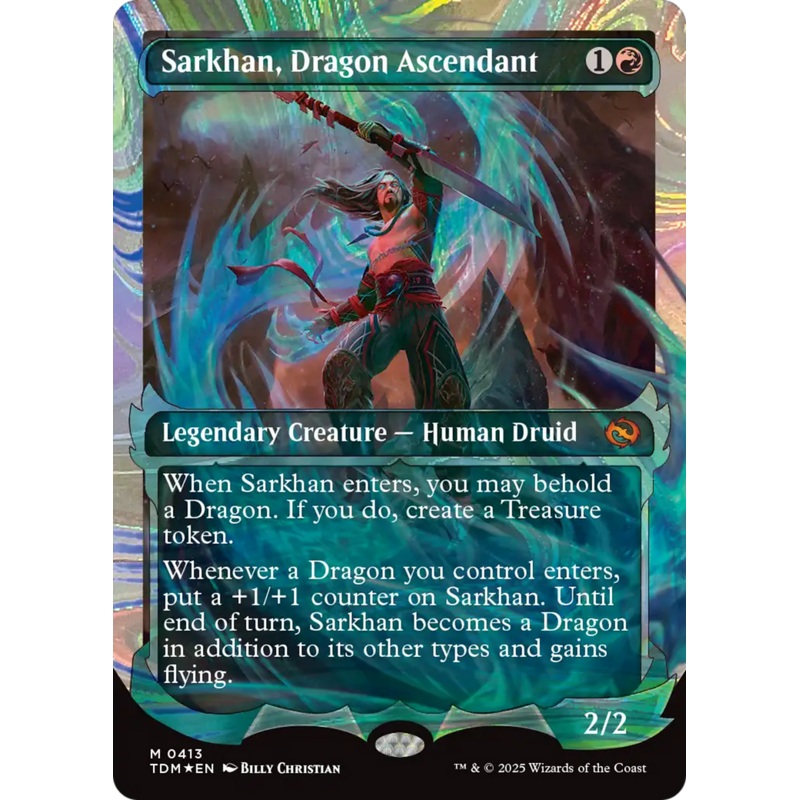 Sarkhan, Dragon Ascendant (0413) (Showcase) (Halo Foil) [Tarkir: Dragonstorm]