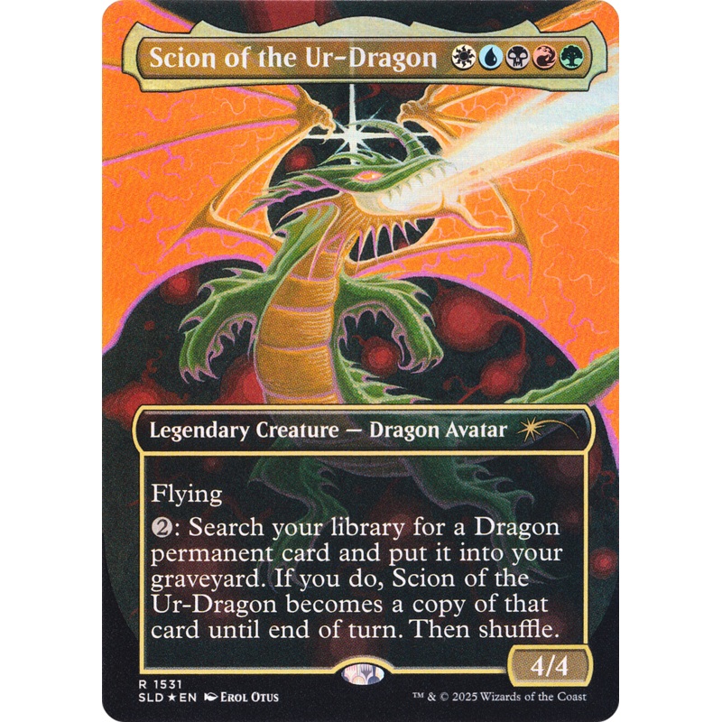 Scion of the Ur-Dragon (Rainbow Foil) [Secret Lair Drop Series]