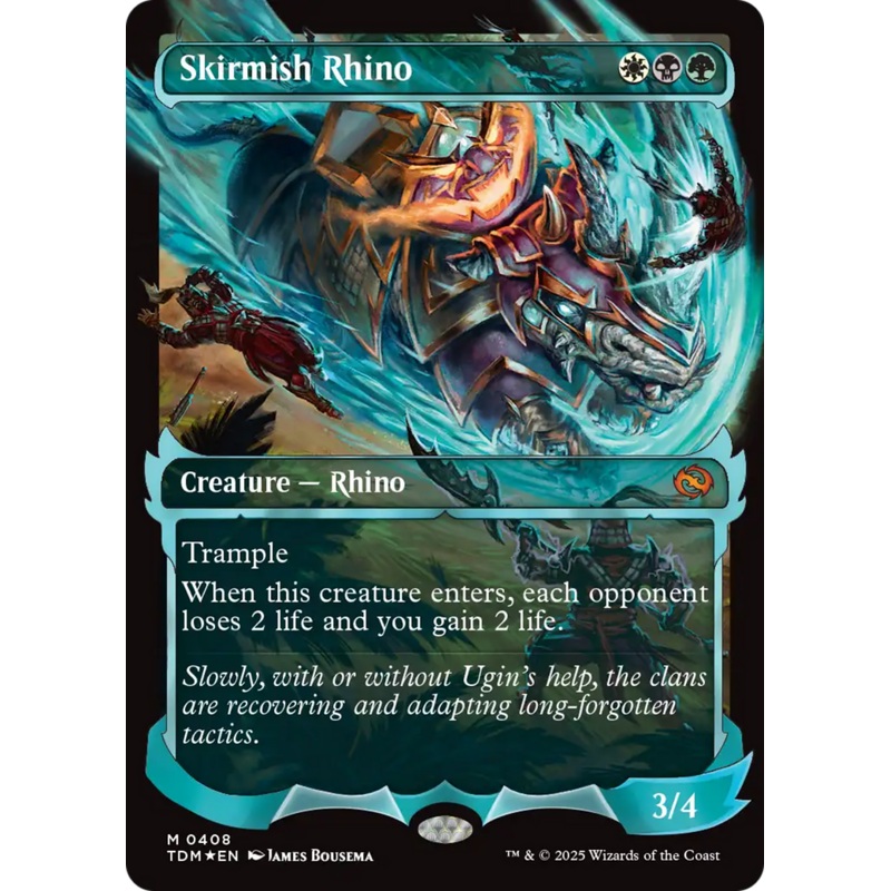 Skirmish Rhino (0408) (Showcase) [Tarkir: Dragonstorm]