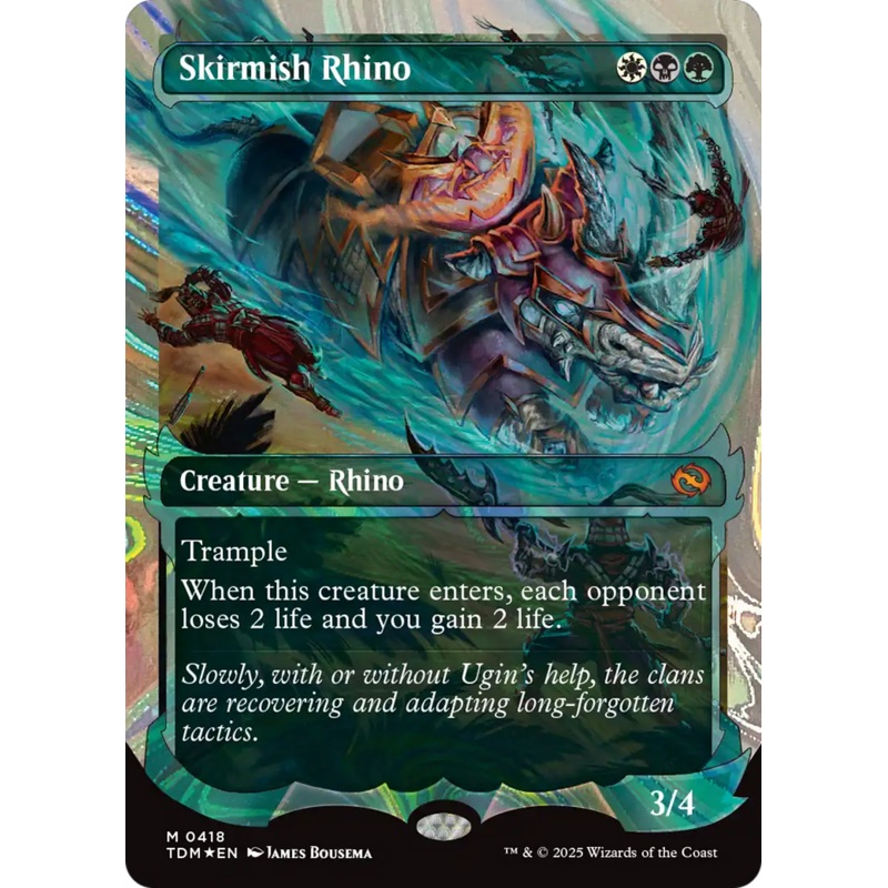 Skirmish Rhino (0418) (Showcase) (Halo Foil) [Tarkir: Dragonstorm]