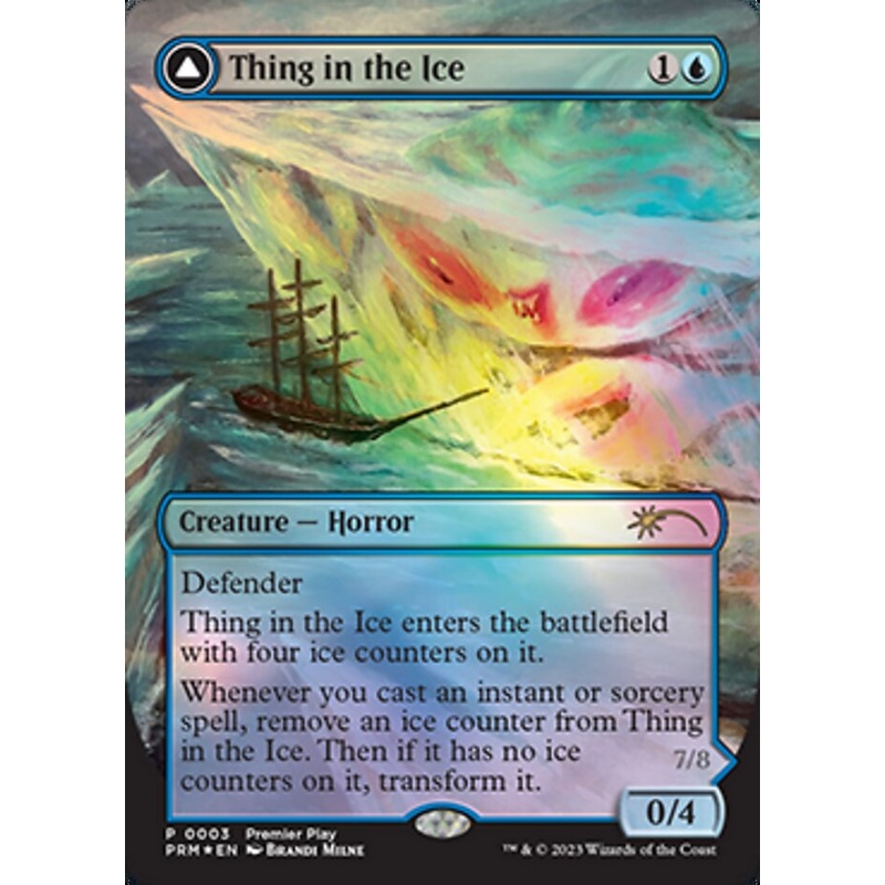 Thing in the Ice // Awoken Horror (Borderless Alternate Art) [Regional Championship Qualifiers 2023]