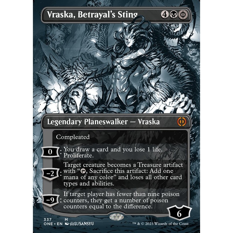 Vraska, Betrayal's Sting (Borderless Manga) [Phyrexia: All Will Be One]