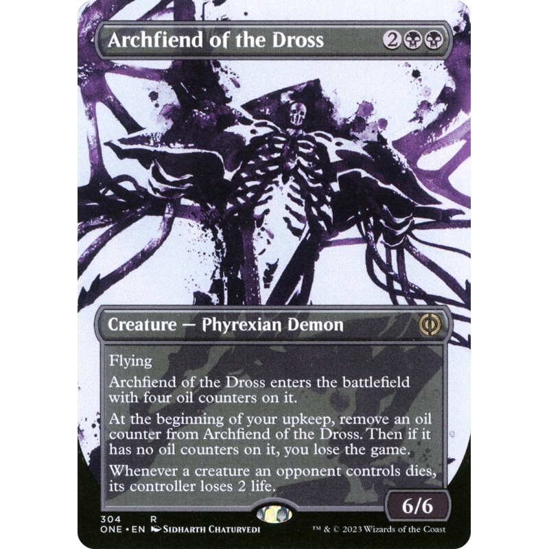 Archfiend of the Dross (Borderless Ichor) [Phyrexia: All Will Be One]