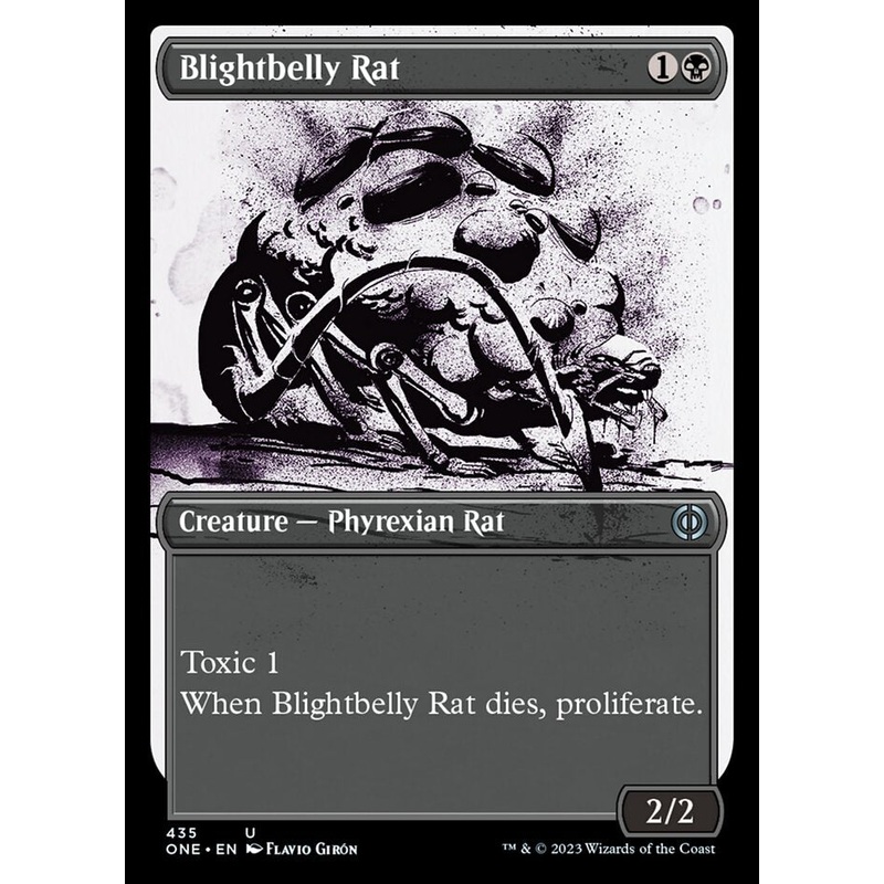 Blightbelly Rat (Showcase Ichor Step-and-Compleat Foil) [Phyrexia: All Will Be One]
