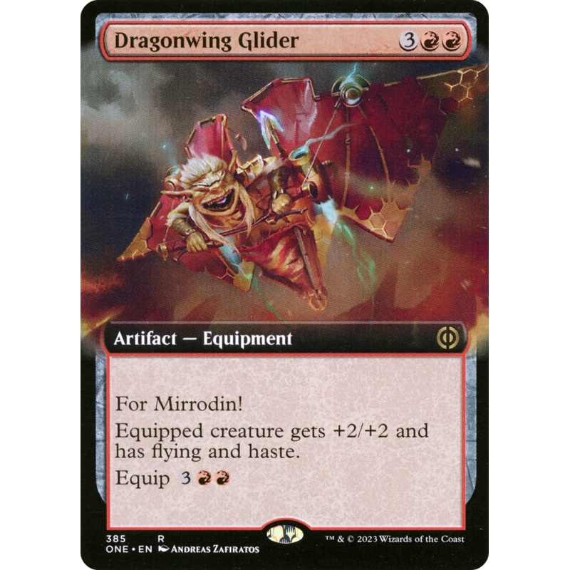 Dragonwing Glider (Extended Art) [Phyrexia: All Will Be One]