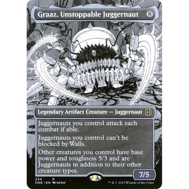 Graaz, Unstoppable Juggernaut (Borderless Manga) [Phyrexia: All Will Be One]