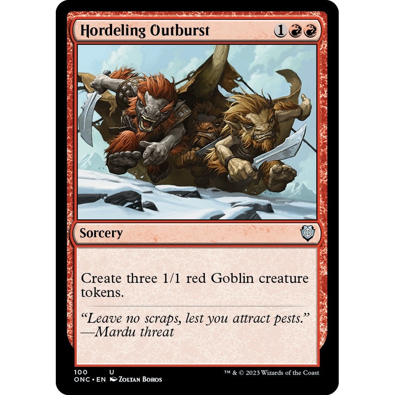 Hordeling Outburst [Phyrexia: All Will Be One Commander]