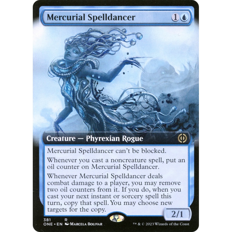 Mercurial Spelldancer (Extended Art) [Phyrexia: All Will Be One]