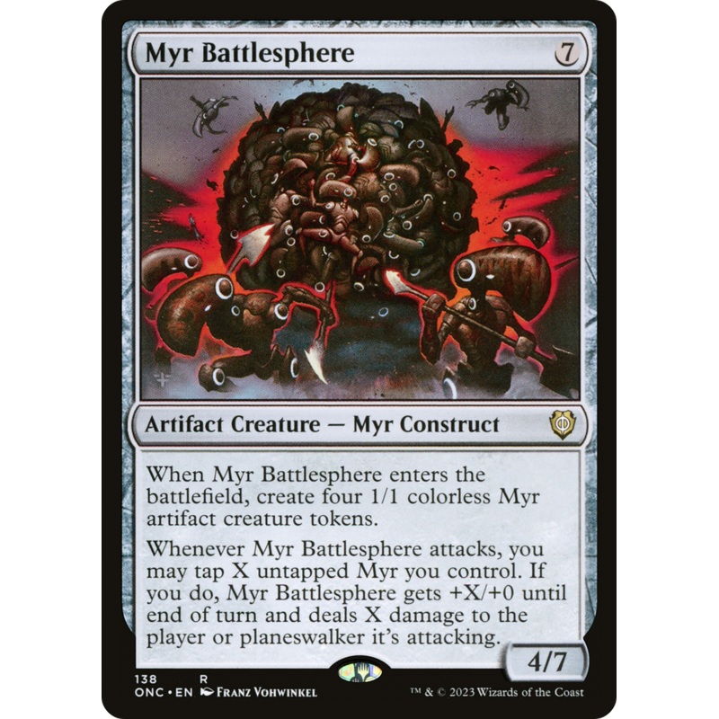 Myr Battlesphere [Phyrexia: All Will Be One Commander]