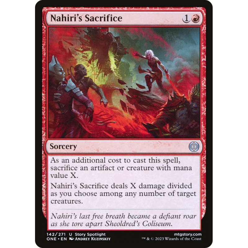 Nahiri's Sacrifice [Phyrexia: All Will Be One]