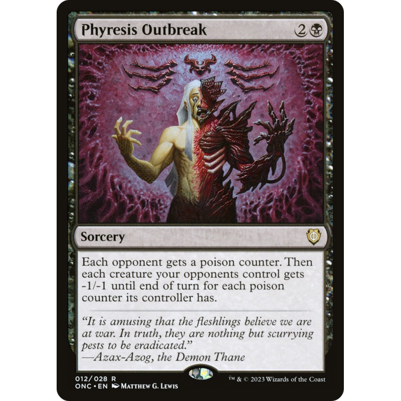 Phyresis Outbreak [Phyrexia: All Will Be One Commander]