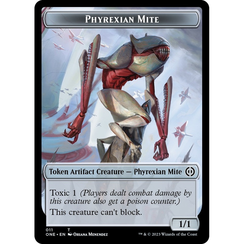 Phyrexian Mite // Phyrexian Insect Double-Sided Token [Phyrexia: All Will Be One Commander Tokens]