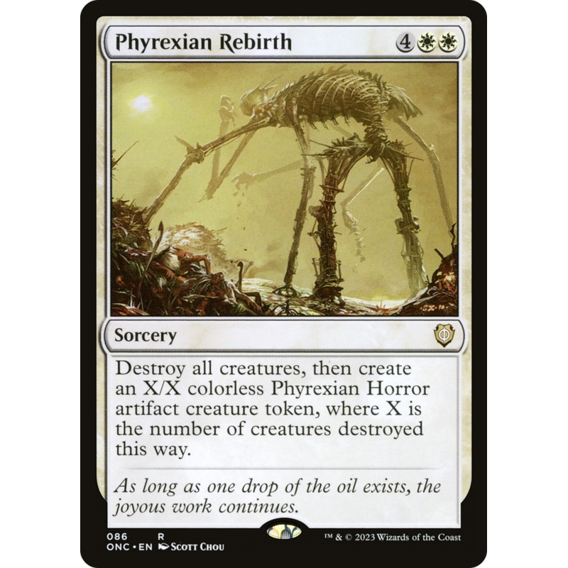 Phyrexian Rebirth [Phyrexia: All Will Be One Commander]