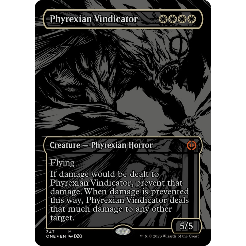Phyrexian Vindicator (Oil Slick Raised Foil) [Phyrexia: All Will Be One]