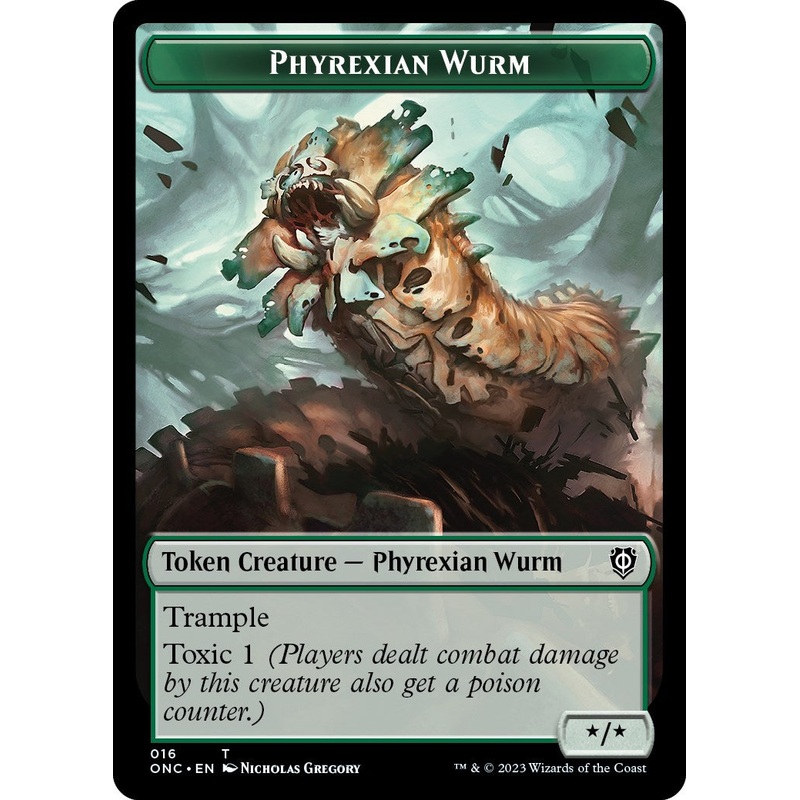Phyrexian Wurm // Phyrexian Insect Double-Sided Token [Phyrexia: All Will Be One Commander Tokens]