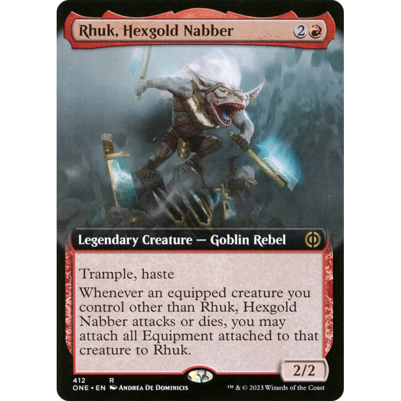Rhuk, Hexgold Nabber (Extended Art) [Phyrexia: All Will Be One]