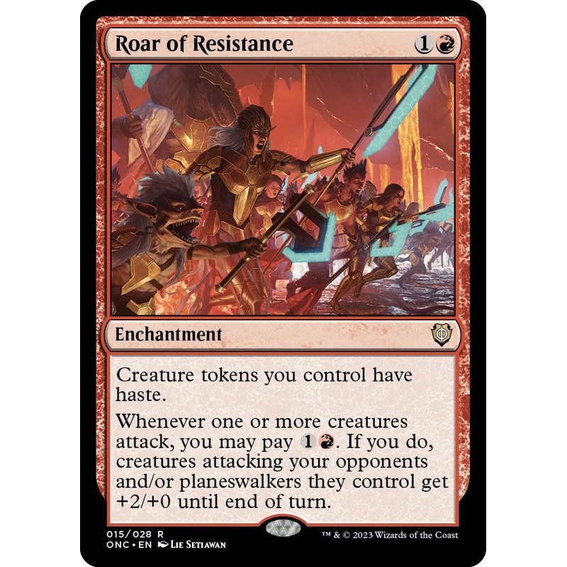 Roar of Resistance [Phyrexia: All Will Be One Commander]