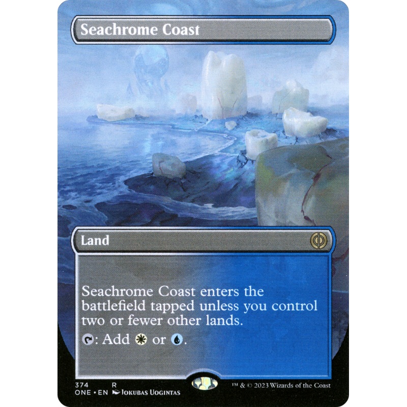 Seachrome Coast (Borderless Alternate Art) [Phyrexia: All Will Be One]
