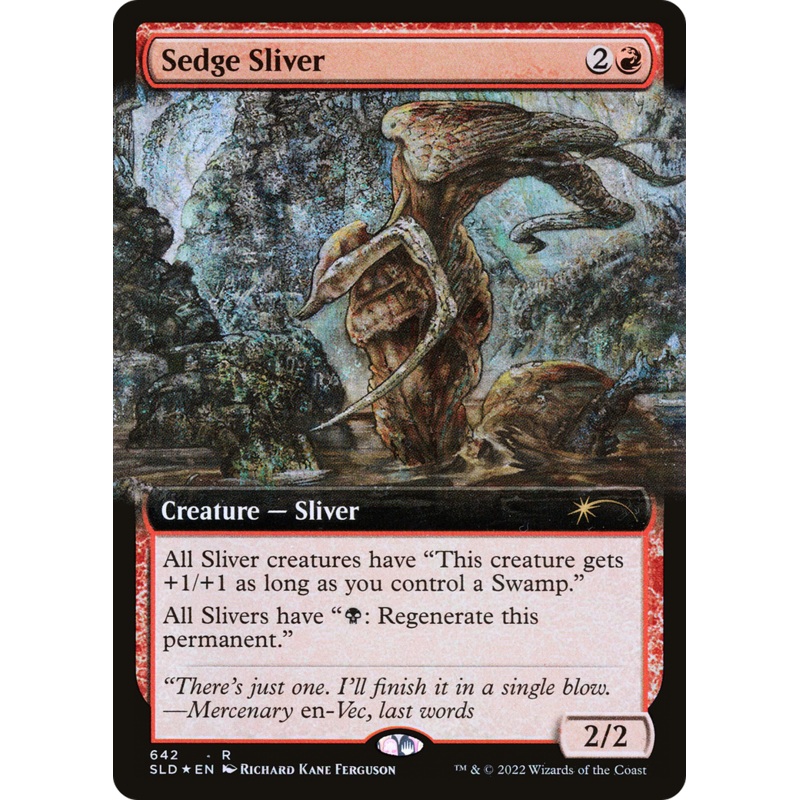 Sedge Sliver (Extended Art) [Secret Lair Drop Promos]