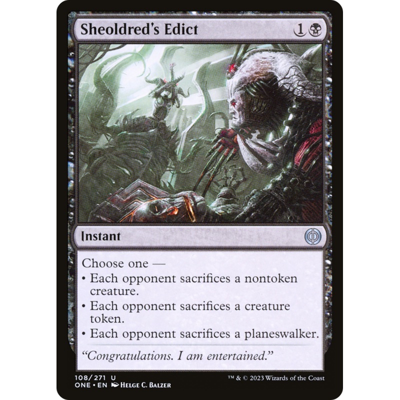 Sheoldred's Edict [Phyrexia: All Will Be One]