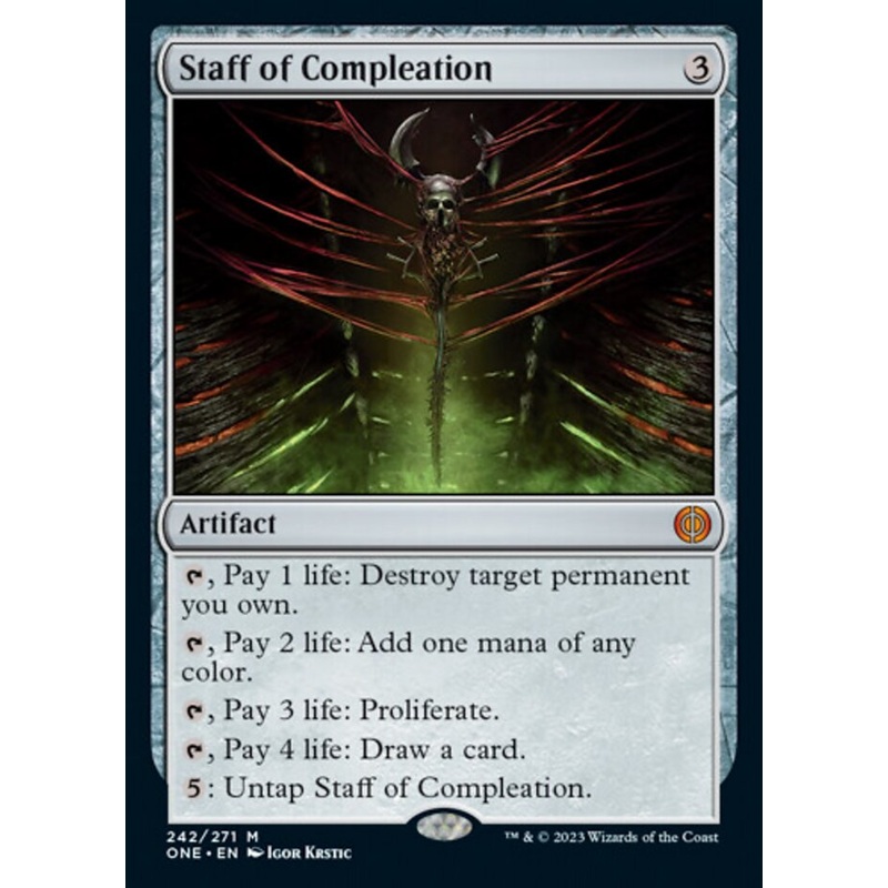 Staff of Compleation [Phyrexia: All Will Be One]