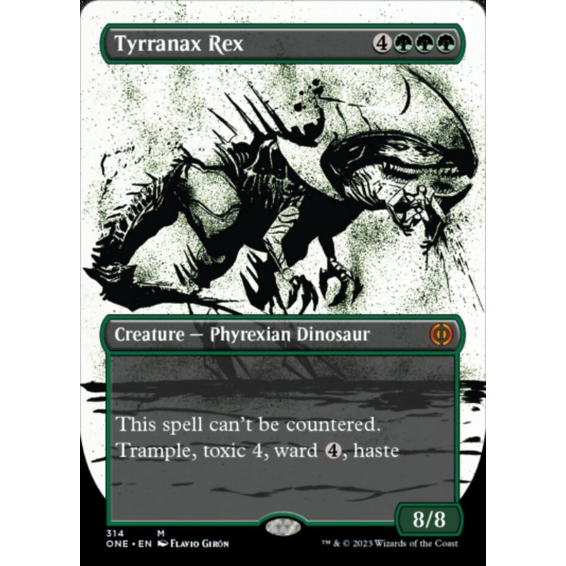 Tyrranax Rex (Borderless Ichor) [Phyrexia: All Will Be One]