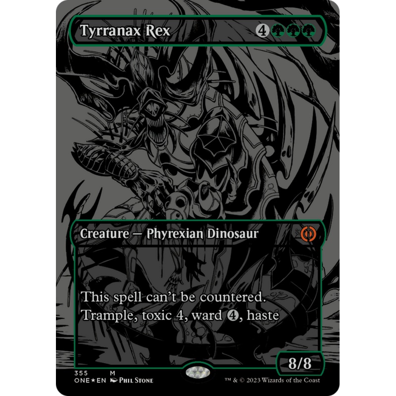 Tyrranax Rex (Oil Slick Raised Foil) [Phyrexia: All Will Be One]