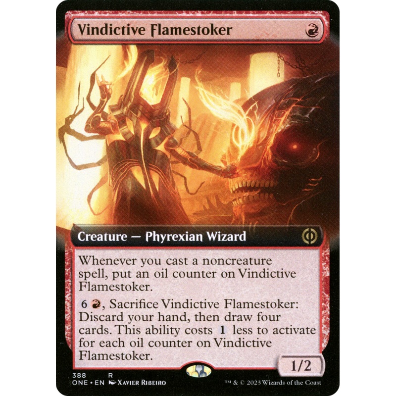 Vindictive Flamestoker (Extended Art) [Phyrexia: All Will Be One]