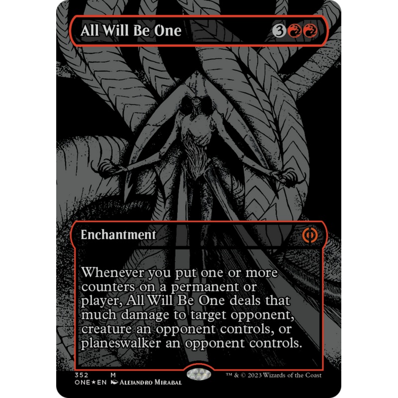 All Will Be One (Oil Slick Raised Foil) [Phyrexia: All Will Be One]