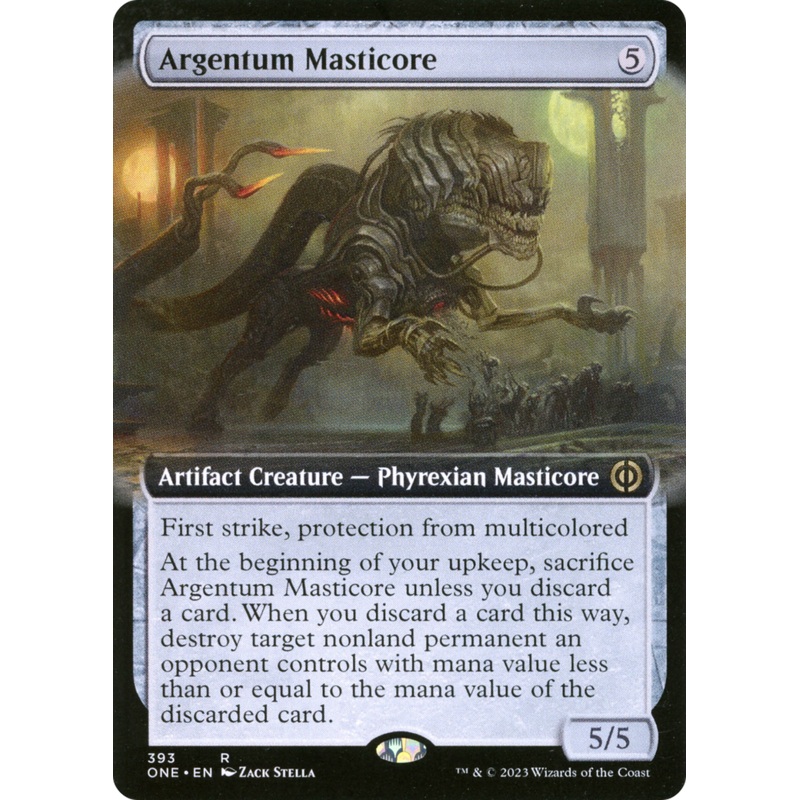 Argentum Masticore (Extended Art) [Phyrexia: All Will Be One]