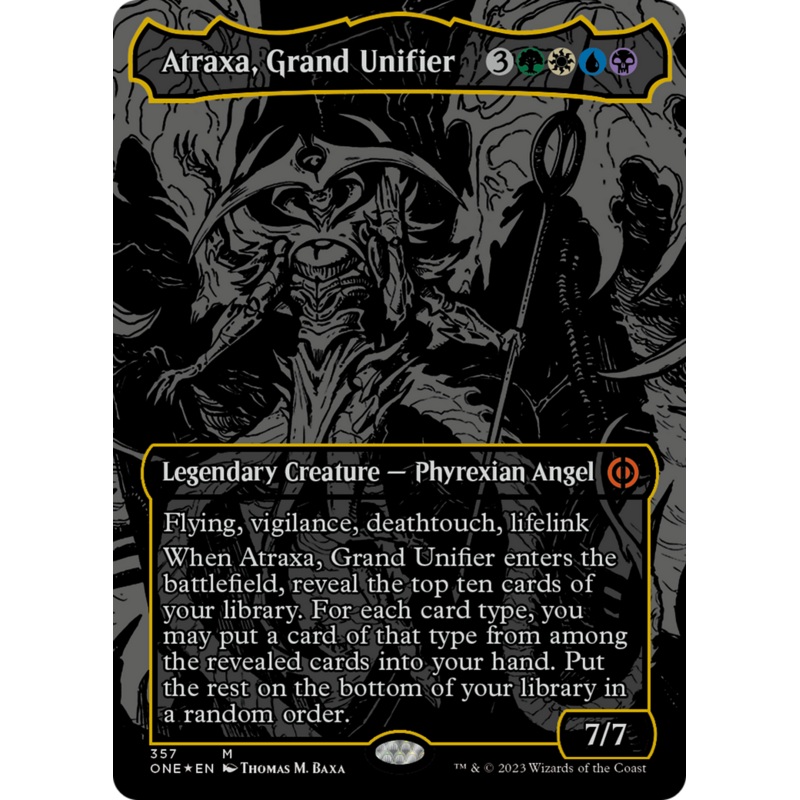 Atraxa, Grand Unifier (Oil Slick Raised Foil) [Phyrexia: All Will Be One]