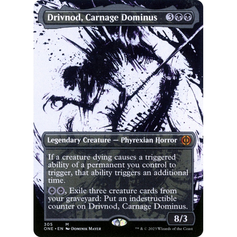 Drivnod, Carnage Dominus (Borderless Ichor) [Phyrexia: All Will Be One]