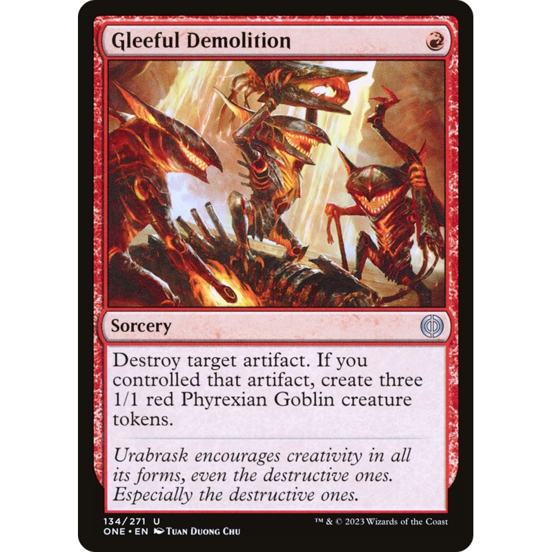 Gleeful Demolition [Phyrexia: All Will Be One]